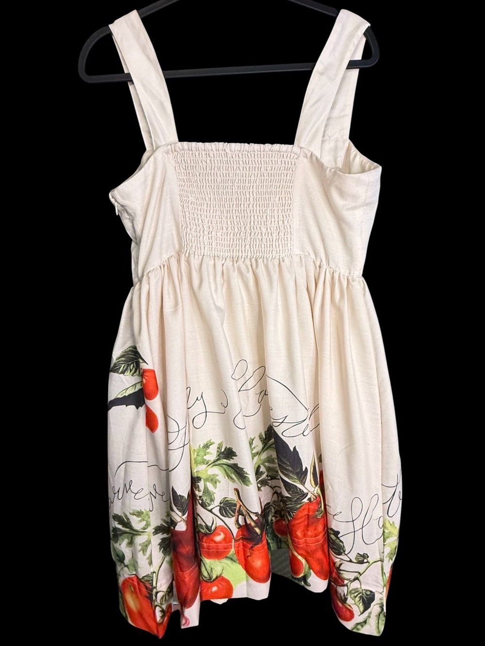 Anthropologie Maeve Button-Front Tomato Locally Harvested Linen Midi Dress NWOT - Picture 4 of 12
